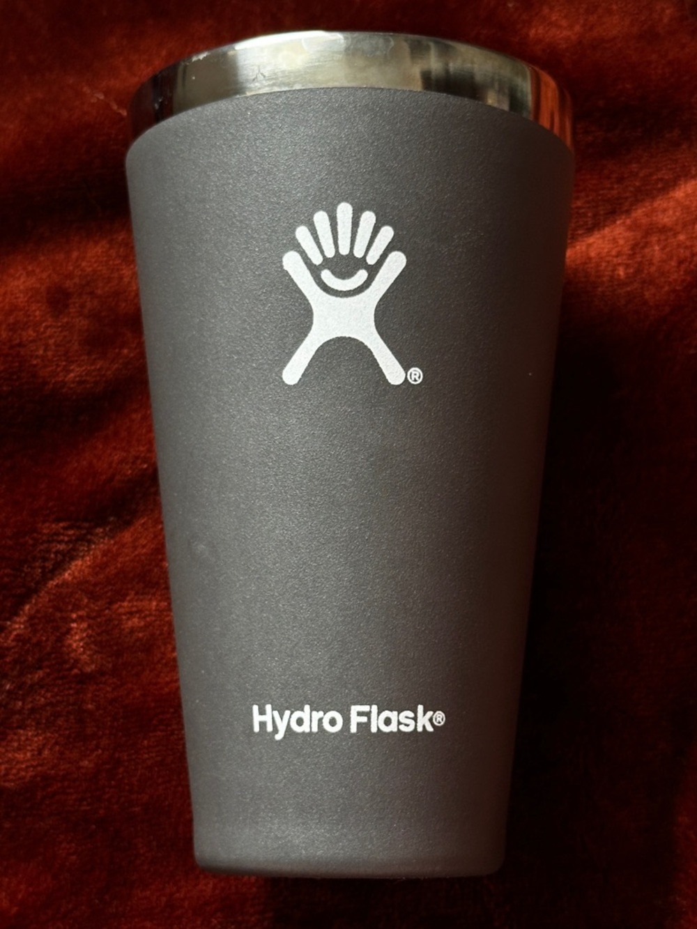 Hydro Flask Matte Grey Travel Tumbler